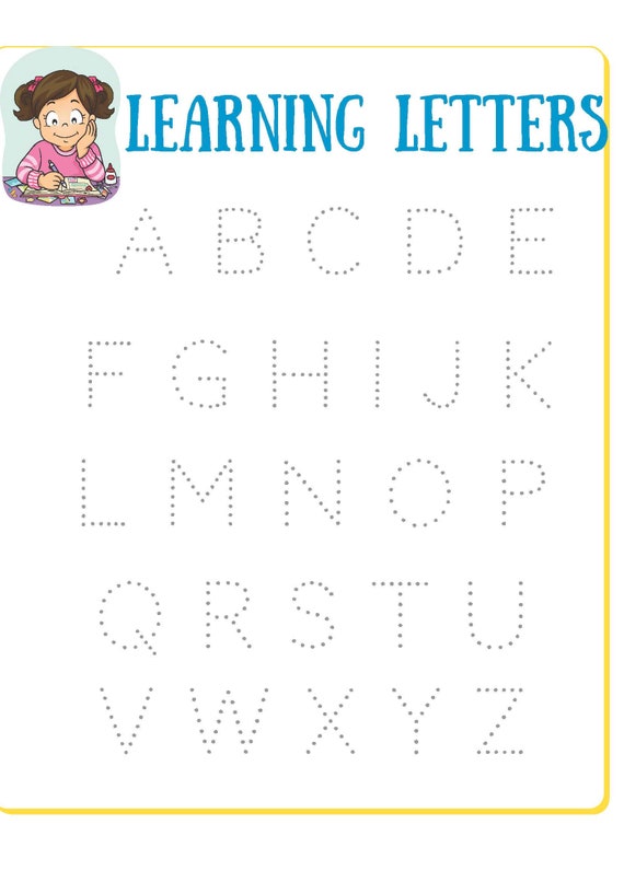Kids Handwriting Lesson Print Out - Etsy