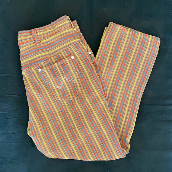 Striped wrangler jeans sales