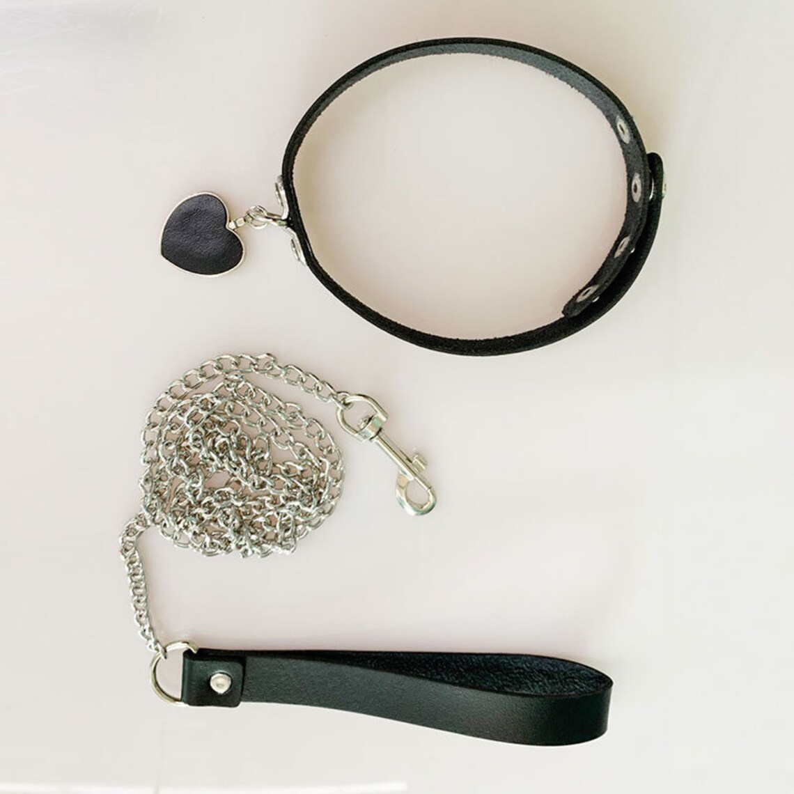 Collar & Chain Leash Set Etsy