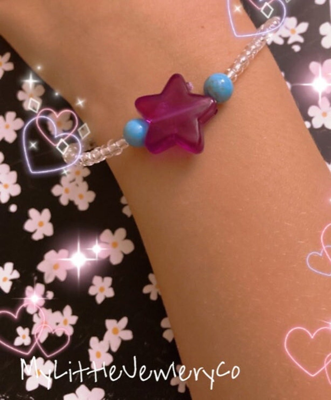 Color Blossom BB Star bracelet  Beaded jewelry, Star bracelet