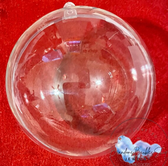 100mm Clear Acrylic Ball Plastic Round Sphere Fillable Ball Etsy