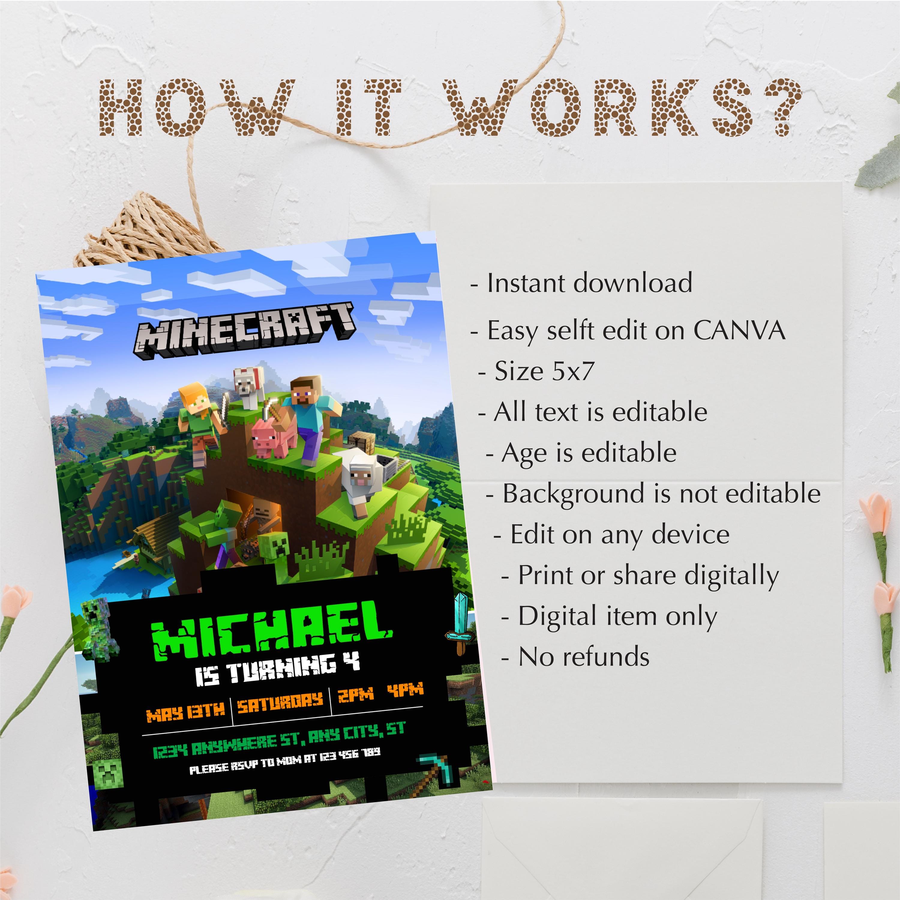 Editable Canva Template - 5x7