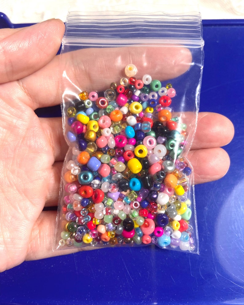 445g Multicolor Glass Seed Bead Mix Seed Bead Confetti Etsy