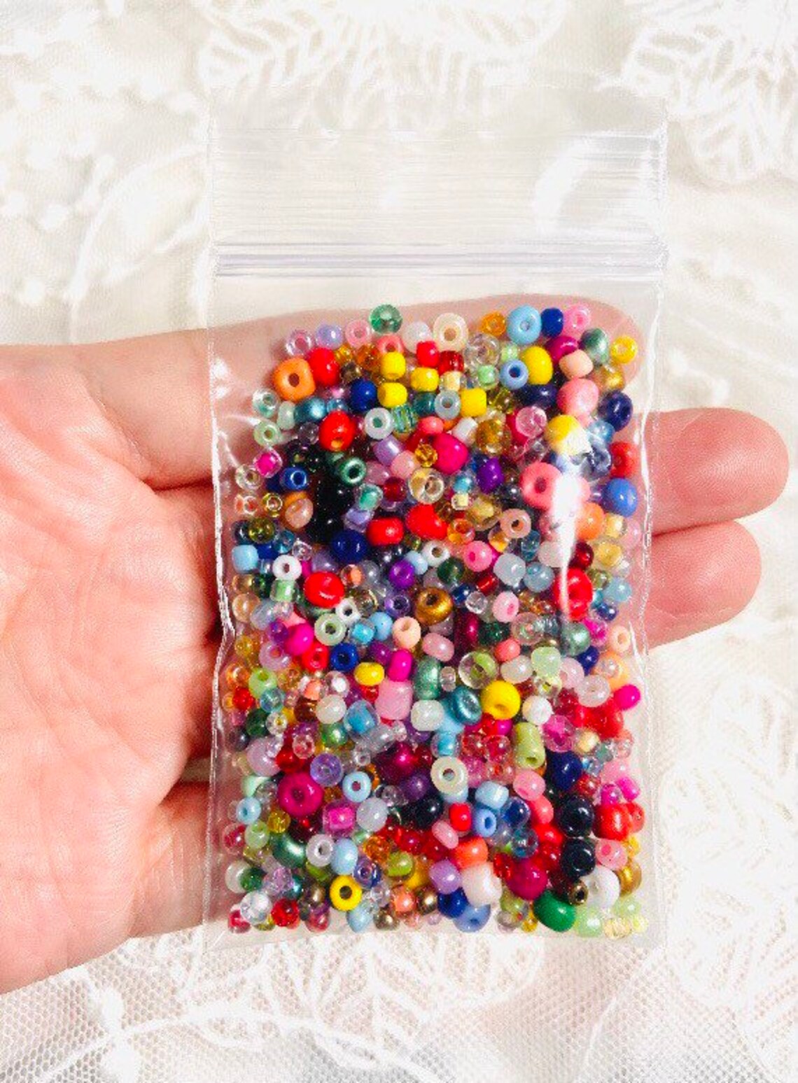 445g Multicolor Glass Seed Bead Mix Seed Bead Confetti Etsy