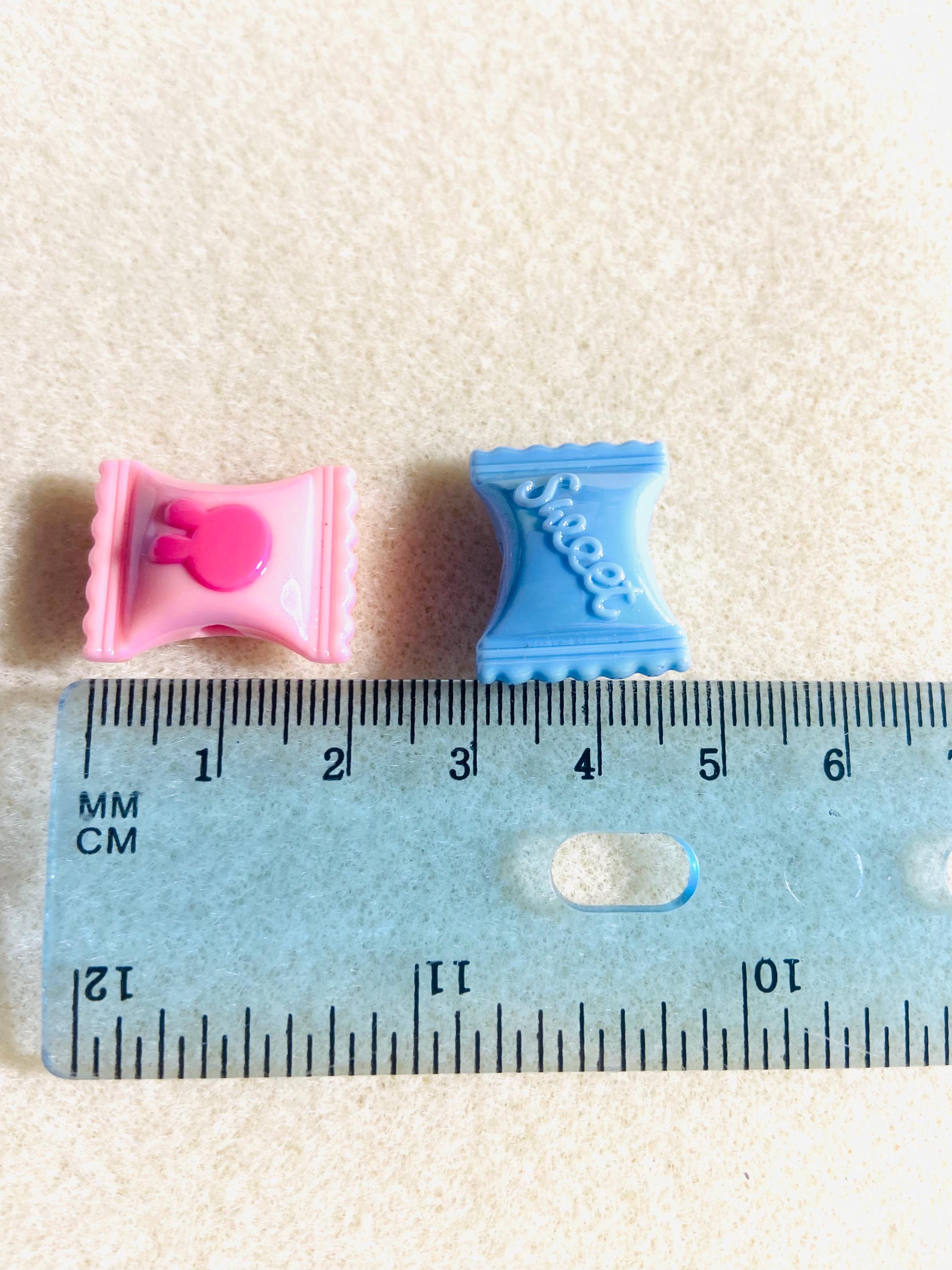 20pcs Pastel Two Tone Bunny Candy Beads, 21mm Two Tone Candy Wrapped ...
