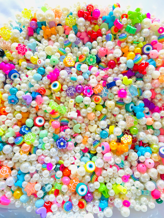 Bead Confetti Bracelet Making Beads Random Bead Confetti Scoops of Bead  Confetti Confetti Bead Scoop 