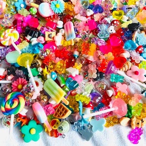 Mixed Kawaii Charms, Fruit Tea Boba Charms, Glass Bottle Resin Charms, Mini Drink Charms, Candy Desert Gummy Bear Charms, DIY Charms #77