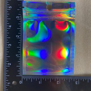 4x6 Holographic zip bags, party favor bags, 5/10/15/20 PC Merchandise bags, Candy bags, Gift Bags, Resealable Zip Bags for Small busines image 5