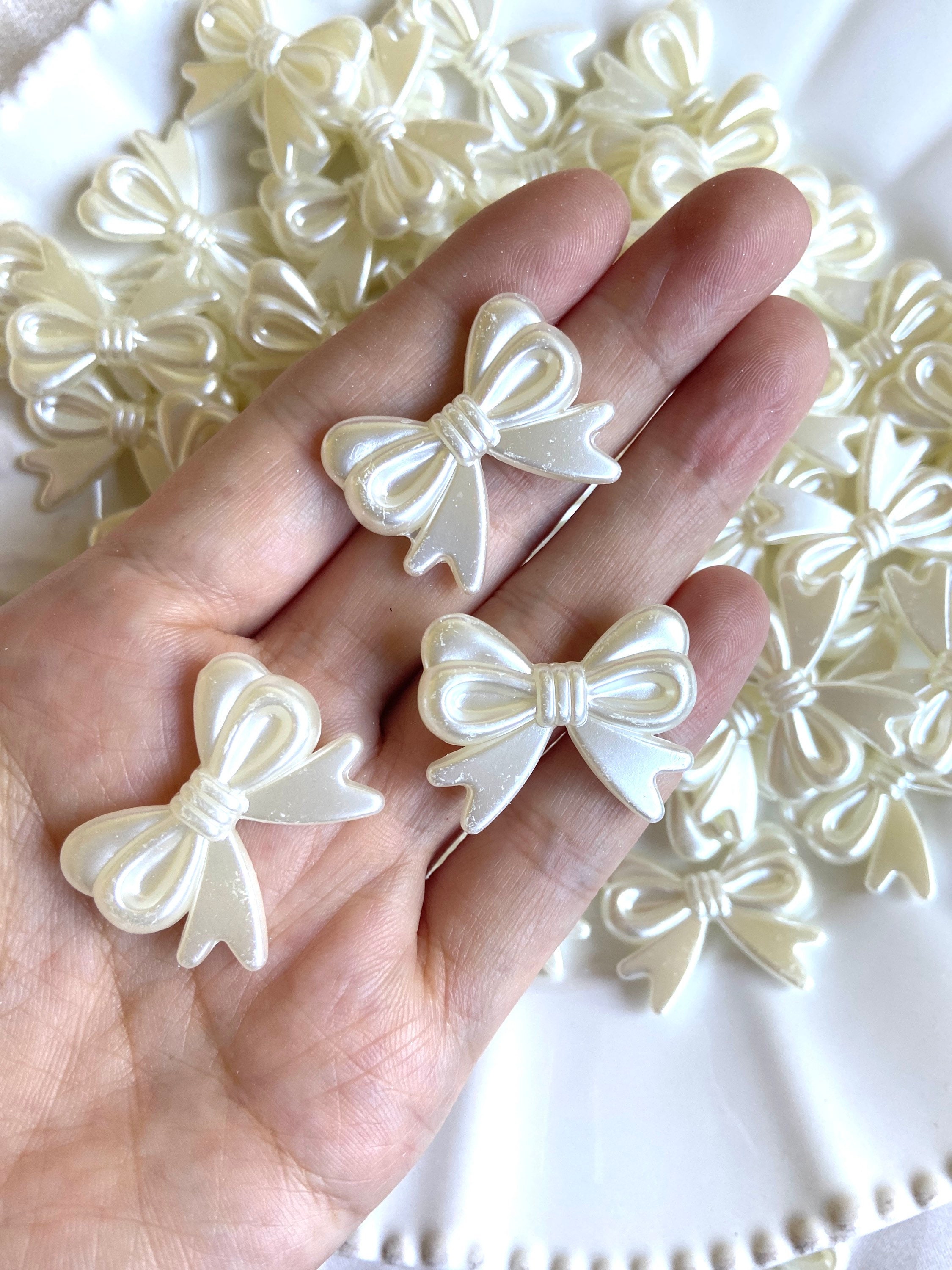 5 29mm Gold Bow Beads Acrylic Bow Charms by Smileyboy | Michaels
