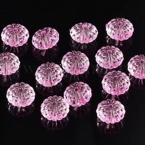 14mm Transparent Pumpkin Beads, Halloween Jewelry Making, Acrylic Pumpkin Bead, Halloween craft, Fall jewelry making