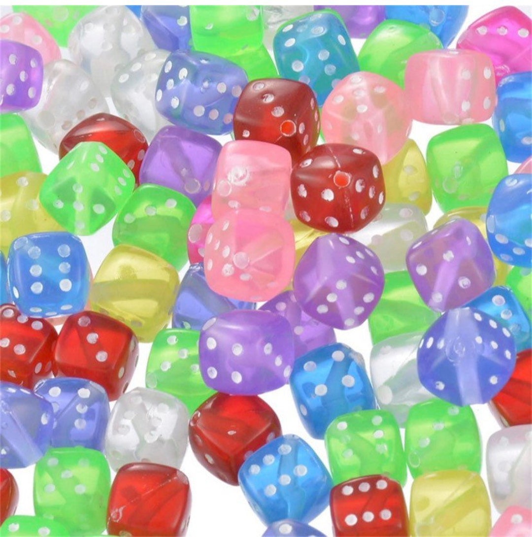 20pcs Transparent Dice Bead Mix Kandi Bead Mix Y2K 90s Etsy