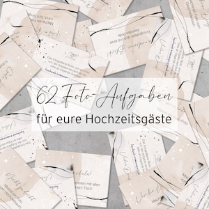 62 Fotoaufgaben – Das Hochzeitsspiel zum Kennenlernen