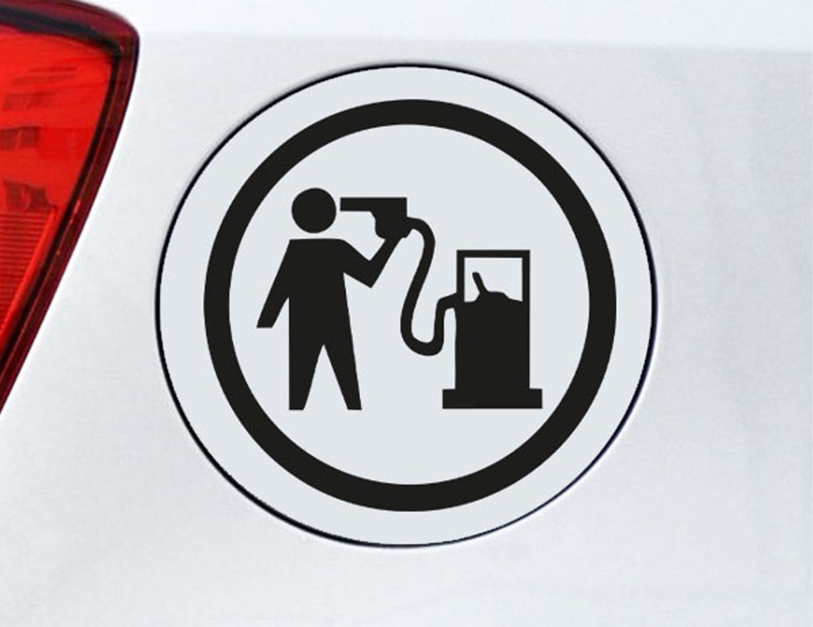 Fuel Pump Decal Car Fuel Tank Cap Decal Car Decal Etsy