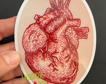 Anatomical Heart Embroidery Sticker