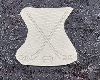 Hockey Sticks Embroidery Pattern - Stick and Stitch style