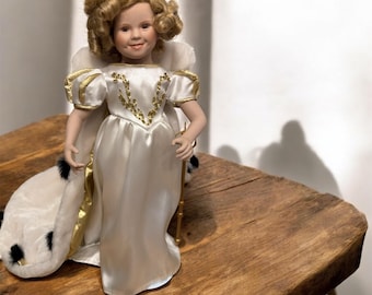 Vintage Danbury Mint Little Princess 17" Shirley Temple Porcelain Collector Doll