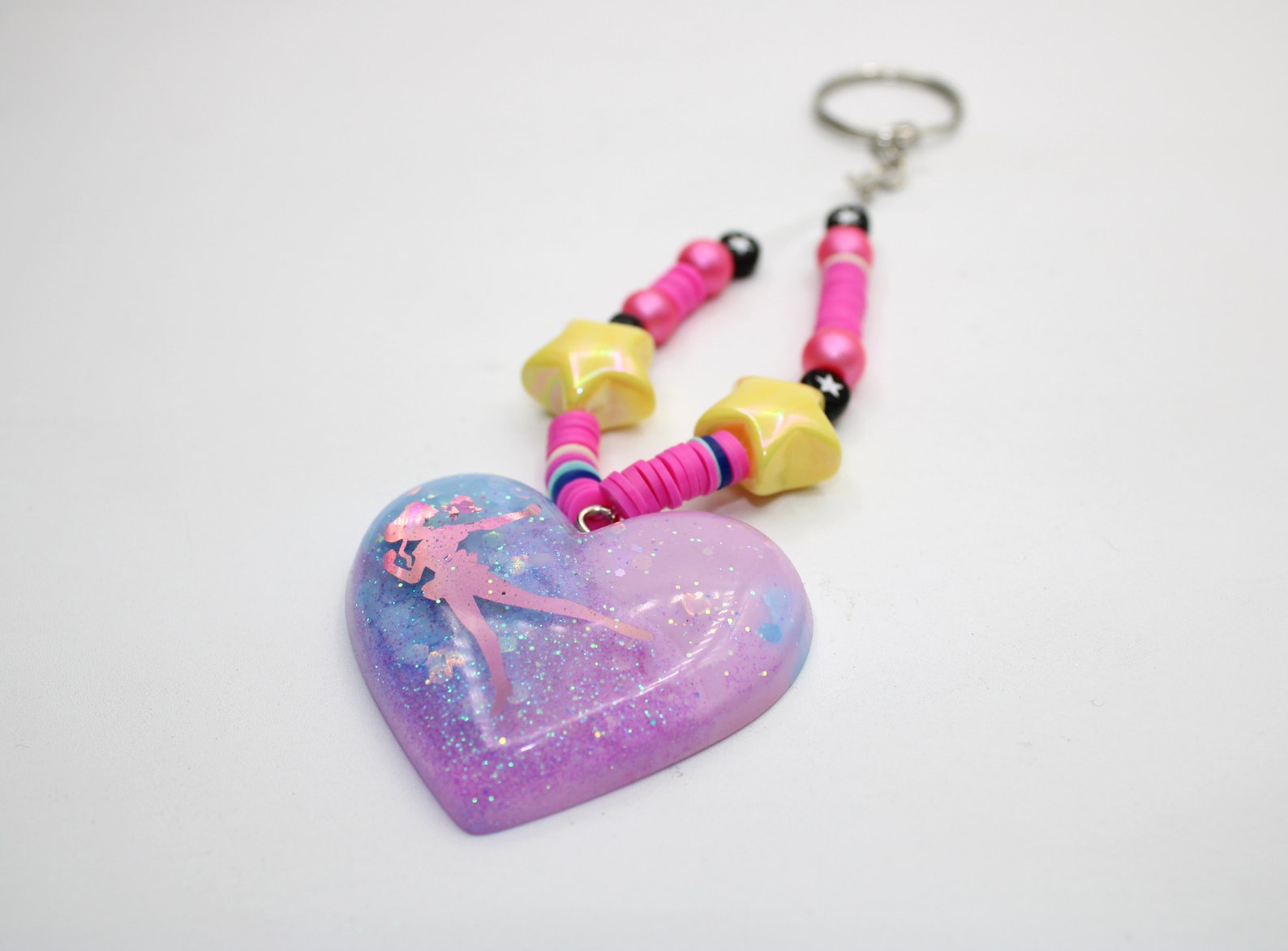 SAILOR MOON Y2K Style Handmade resin puffy heart keychains Etsy