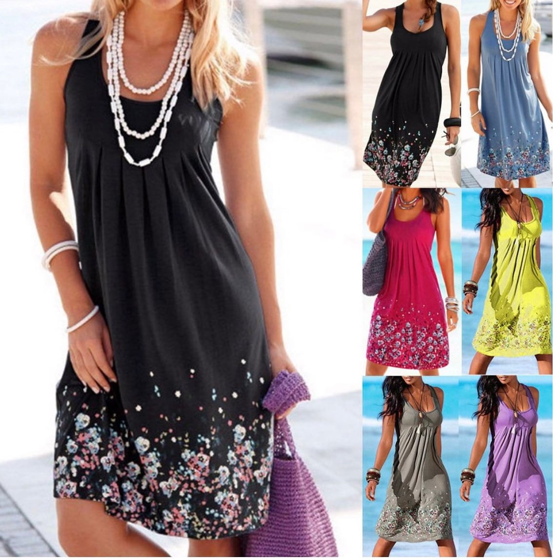 Women summer dress Beach sundress for women Etsy