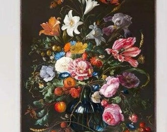 Flowers in vase pretty floral full drill diamond painting kit