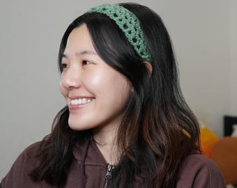 Mesh Crochet Hairband Pattern | PDF Pattern & Video