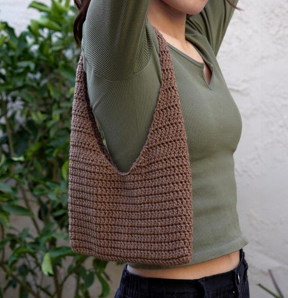 Simple Crochet Shoulder Bag | Easy Crochet Bag | PDF Pattern & Tutorial