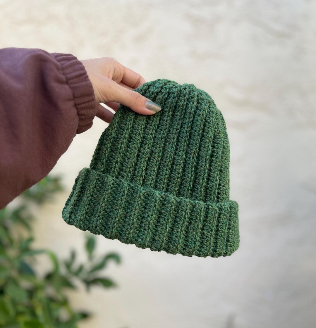 Varigated Ribbed Beanie Pattern Easy Crochet Ribbed Beanie Pattern No Extra Fabric Crochet Beanie PDF ...