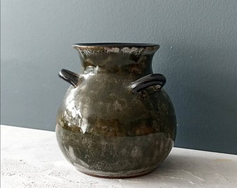 Green Pottery Vase