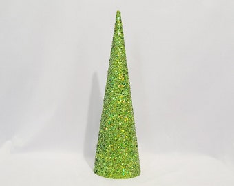 Limeade Grün Glitter Baum: Handgemachte Party Centerpiece