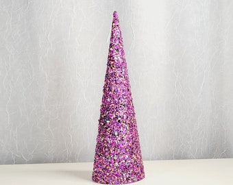 Masquerade Party Glitter Baum: Handgemachtes dekoratives Herzstück