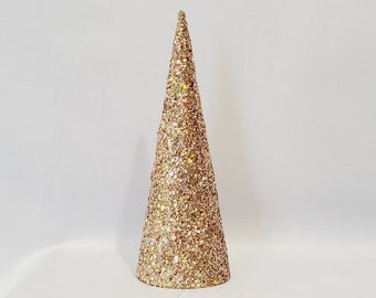 Champagner-Gold Glitter Baum