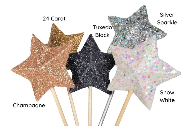 Glitter Star Wand: Fairy Princess Party Favor, Photo Prop image 5