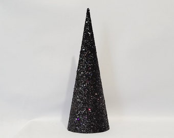 Handgemachte Tuxedo Schwarz Glitter Baum
