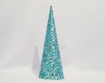 Handgemachter Narwal Glitter Baum: Mermaid Party Centerpiece