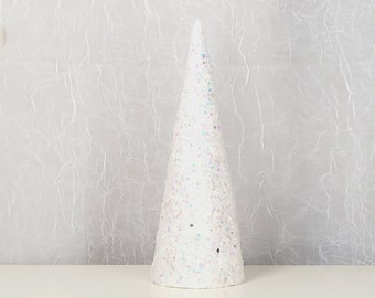 Weißer Glitter Baum: Handgemachte Babyparty-Dekoration, Babyparty-Dekor
