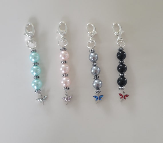 Glass Bead Keychains Each Beaded Keychain is 11.99 Dollars Etsy UK