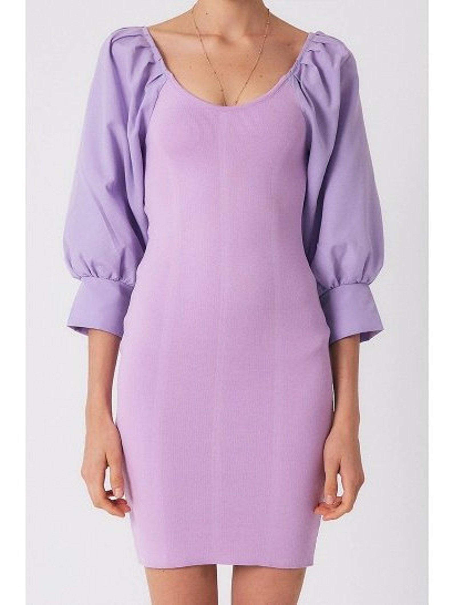 Summer dress Lavender Lilac dress Holiday dress Puff Sleeves | Etsy