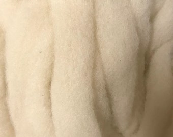 Dorset Horn wool roving, natural white, rare breed, SE2SE