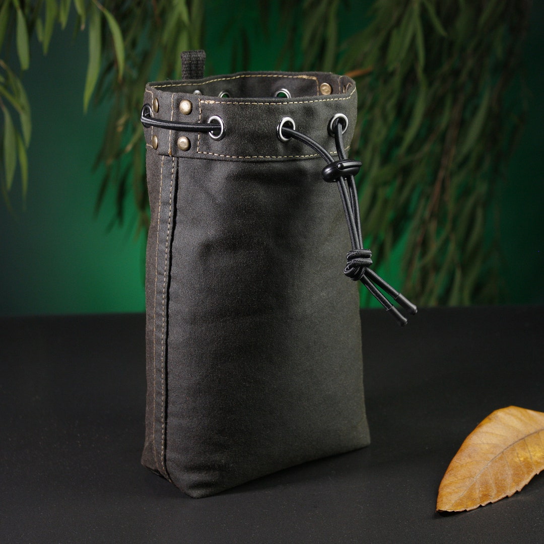 Oilskin Foraging Pouch Camping/hiking/bushcraft Small Etsy