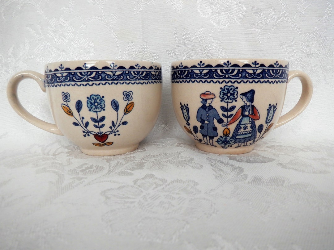 Two Johnson Brothers Hearts and Flowers Tea Cups Staffordshire Etsy