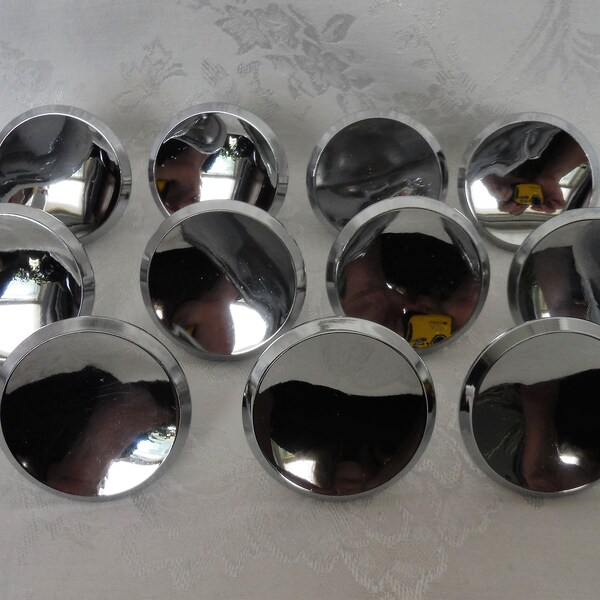 Vintage 1950's Ajax Chrome Cabinet Knobs