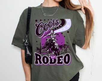 Western Cowboy Rodeo T-Shirt, Vintage 90s Western Shirt, Coors Banquet shirt