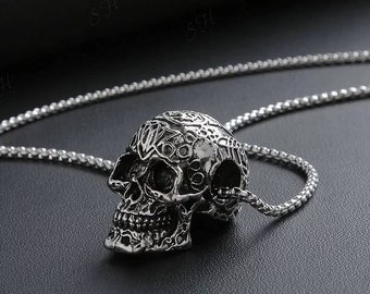 Necklace Skull | Etsy