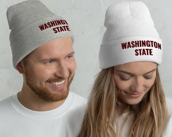 Wsu Cougars Beanie - Etsy