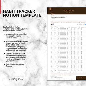 Habit Tracker Notion Template