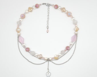 Cherub Beaded Necklace