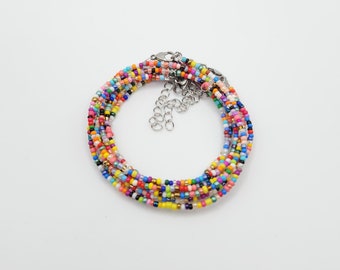 Confetti Seed Bead Necklaces