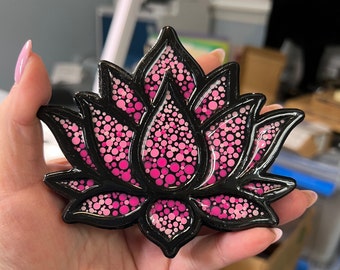 Lotus Flower Paperweight - in shades of pink - Namaste!