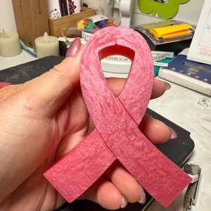 Breast Cancer Awareness Ribbon Paperweight. Keep up the good fight, Warrior!