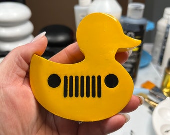 Jeep Duck Paperweight! Go offroading! Jeep Yellow Ducky!