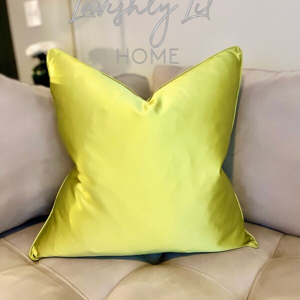 Lime Green Pillow Etsy